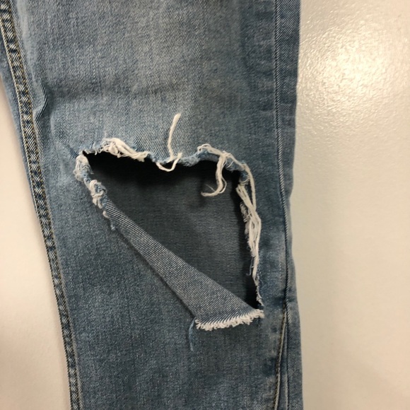Zara basic denim distressed jeans - Picture 2 of 7